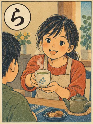 遠州弁かるた「ら」の絵札