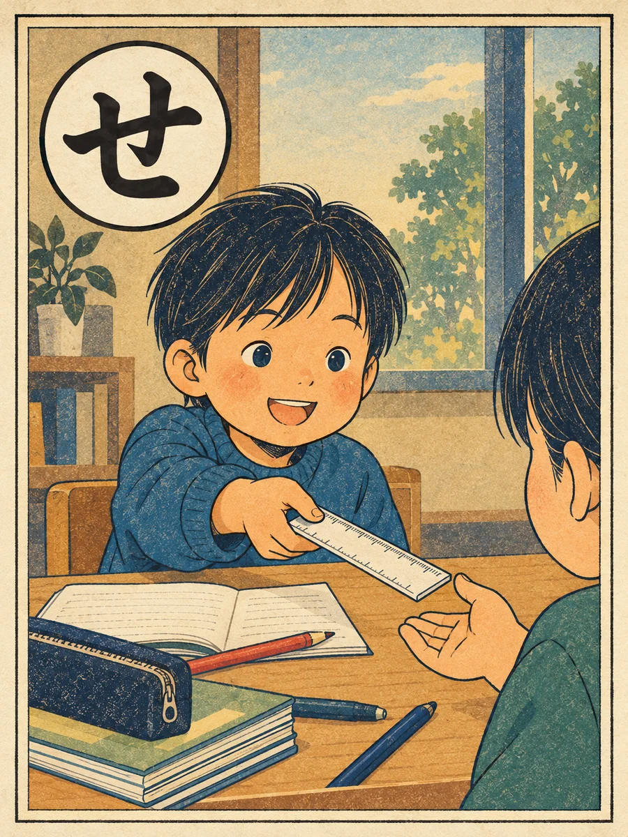 定規を使う「せんひき」の絵札